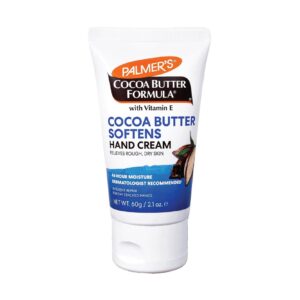 Palmer cocoa butter softens hand cream.