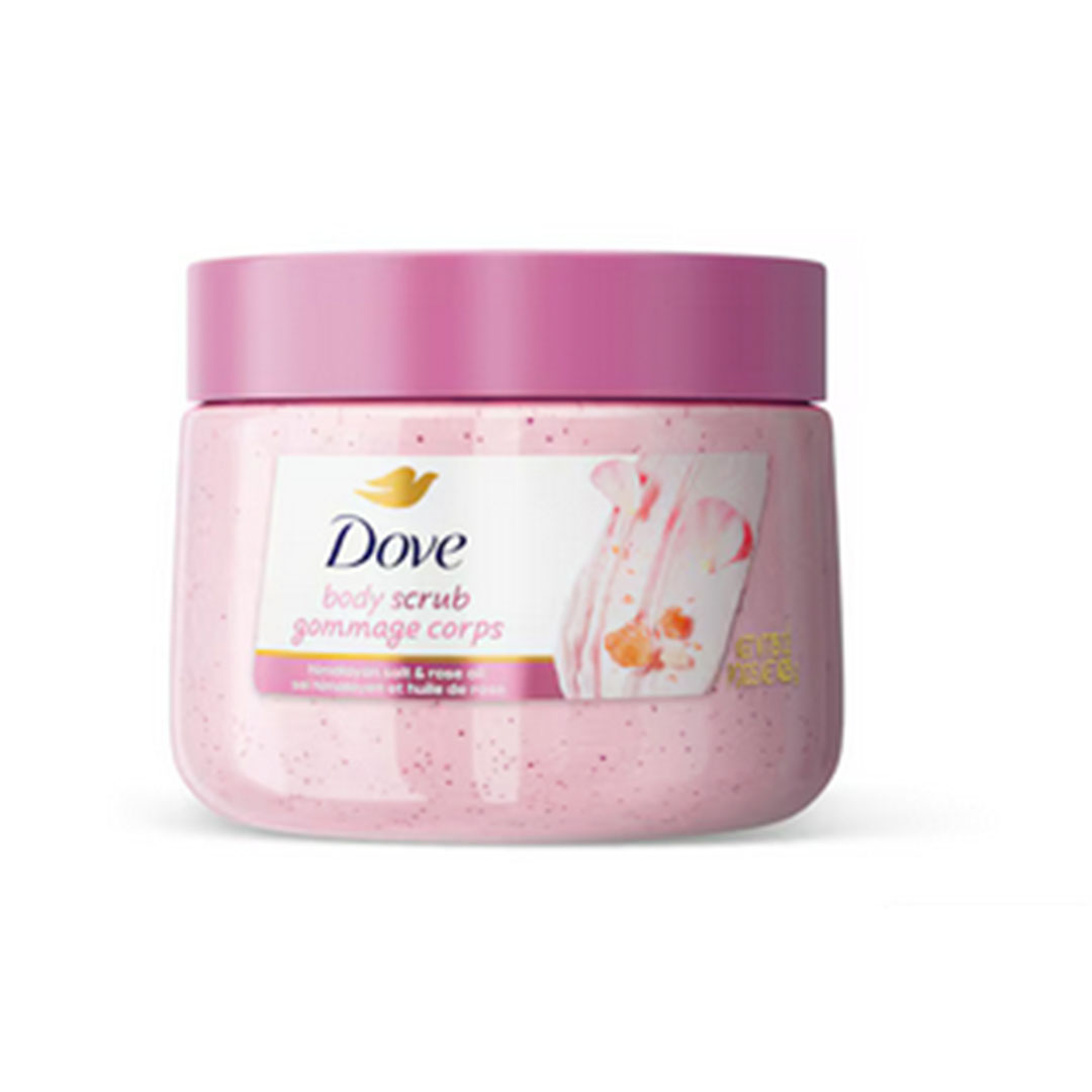 Dove body scrub gommage corps himalayan salt & rose oil 425g