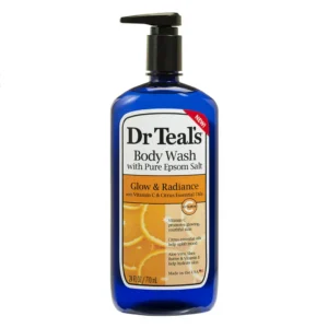 Dr teal's body wash glow & radiance vitamin c & citrus essential oils 710ml