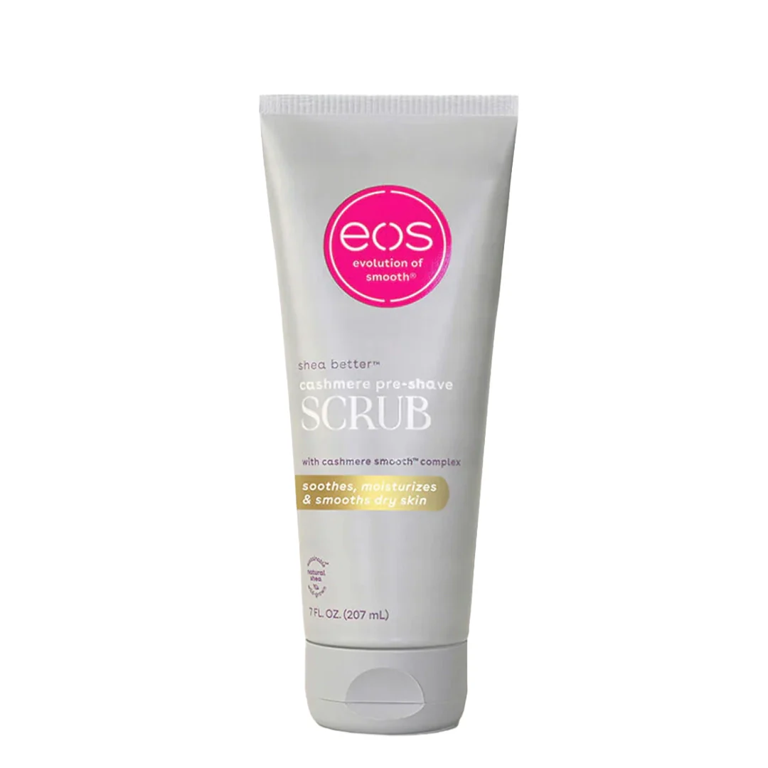 Eos shea butter preshave scrub cashmere