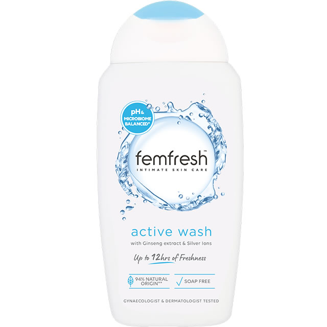 Femfresh active wash with ginseng extract & silver ions 250ml