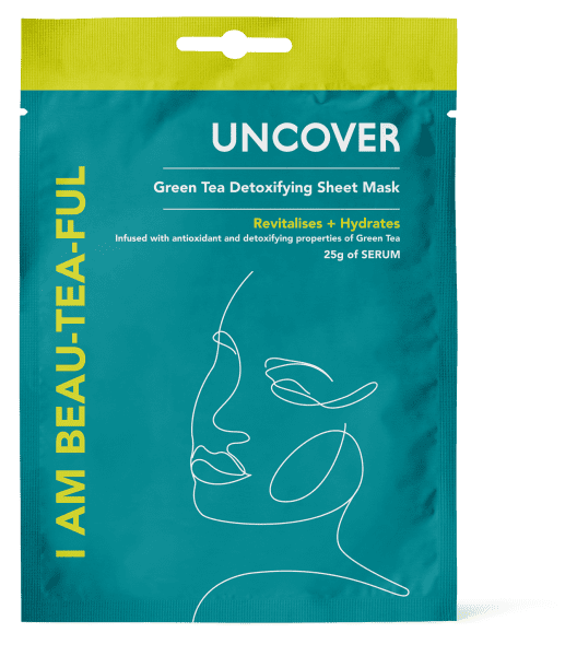 Uncover green tea sheet