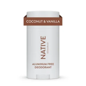Native deodrant, aluminium free, coconut & vanilla deodorant