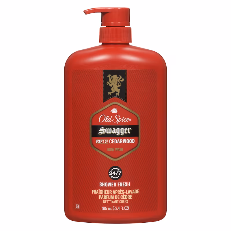 Old spice swagger scent of cedarwood body wash 987ml