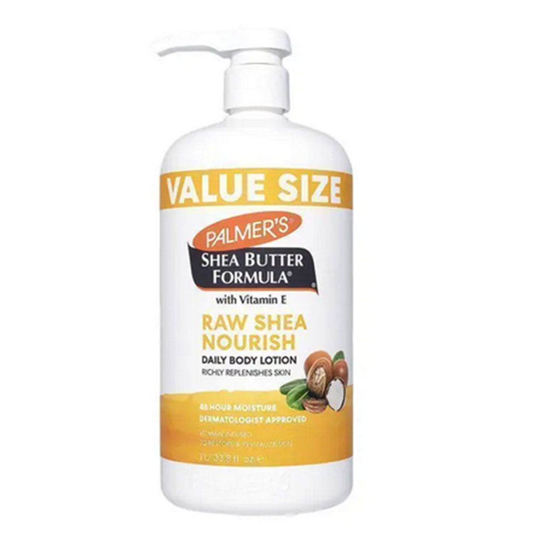 Palmer's shea butter formula raw shea nourish vanilla scent body lotion 1l
