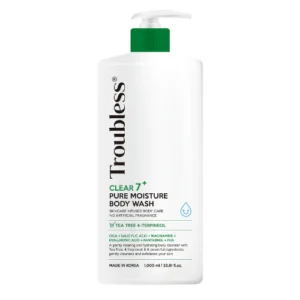 Troubless clear 7+ pure moisture body wash 1000ml