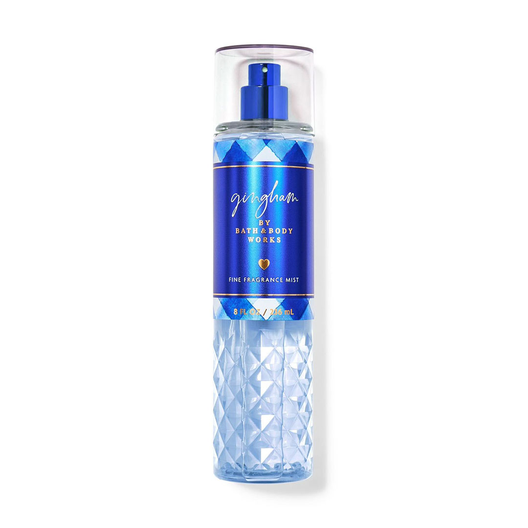 (new) gingham bath&body works body mist